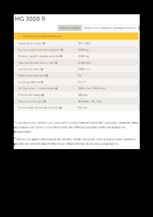 Demoliční drapáky Epiroc MG 3000 R