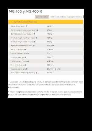 Demoliční drapáky Epiroc MG 400