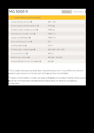 Demoliční drapáky Epiroc MG 5000 R