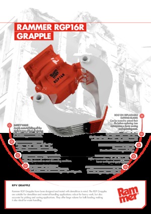 Demoliční drapáky Rammer RGP16R
