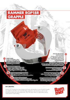 Demoliční drapáky Rammer RGP18R