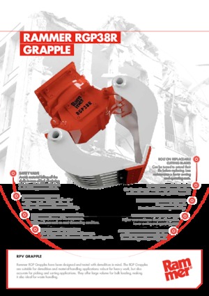 Demoliční drapáky Rammer RGP38R