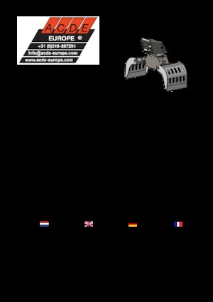 Demoliční drapáky ACDE S100-D