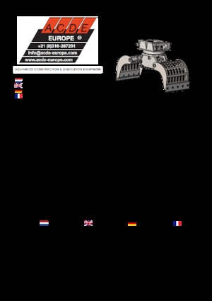 Demoliční drapáky ACDE S603-D