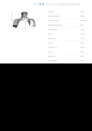 Demoliční drapáky Promove SG 3.4