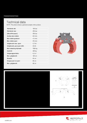 Demoliční drapáky Rototilt® SG40