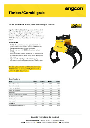 Demoliční drapáky engcon TG55HD