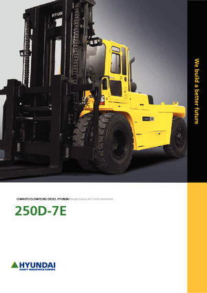 Čelní vysokozdvižné dieselové vozíky Hyundai 250 D 7 E