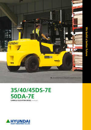 Čelní vysokozdvižné dieselové vozíky Hyundai 45 DS 7 E
