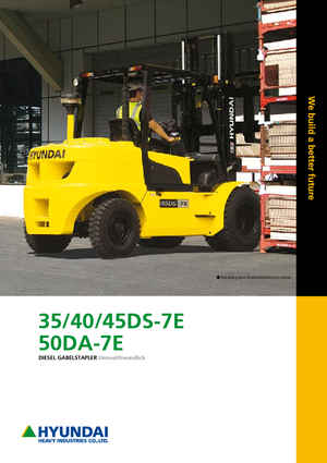 Čelní vysokozdvižné dieselové vozíky Hyundai 45 DS 7 E