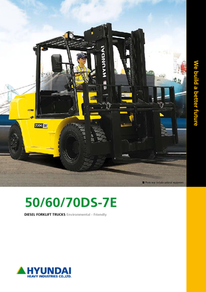 Čelní vysokozdvižné dieselové vozíky Hyundai 50 DS 7 E