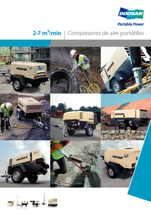 Přenosné vzduchové kompresory - dieslové, elektrické a benzínové Doosan 7/41 
