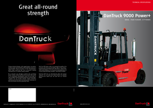 Čelní vysokozdvižné dieselové vozíky DanTruck 9496 Power +