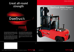 Čelní vysokozdvižné dieselové vozíky DanTruck 9696 Power +