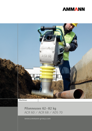 Vibrační pěchy naftové a benzínové Ammann ATR 60 C