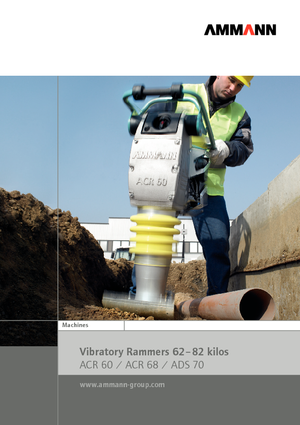 Vibrační pěchy naftové a benzínové Ammann ATR 60 C