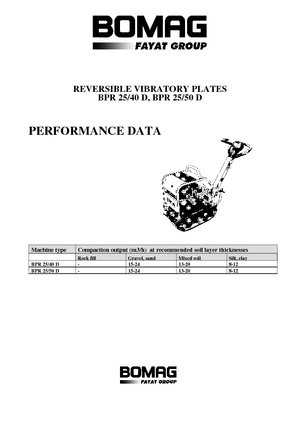 Reverzní vibrační desky Bomag BPR 25/50 D