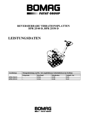 Reverzní vibrační desky Bomag BPR 25/50 D