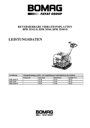 Reverzní vibrační desky Bomag BPR 35/60 D