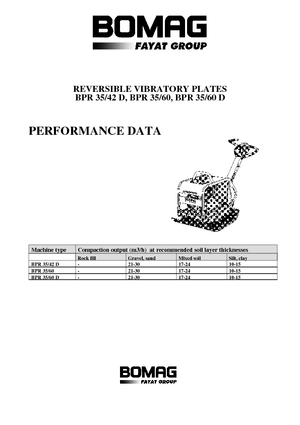 Reverzní vibrační desky Bomag BPR 35/60 D