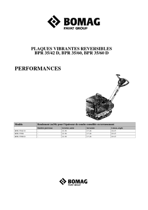 Reverzní vibrační desky Bomag BPR 35/60 D