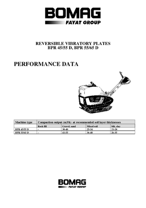 Reverzní vibrační desky Bomag BPR 45/55 D
