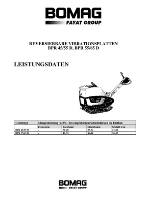 Reverzní vibrační desky Bomag BPR 45/55 D