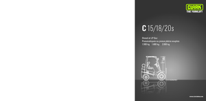 Čelní vysokozdvižné dieselové vozíky Clark C 15 D