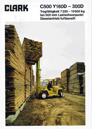 Čelní vysokozdvižné dieselové vozíky Clark C 500-ys-250 D