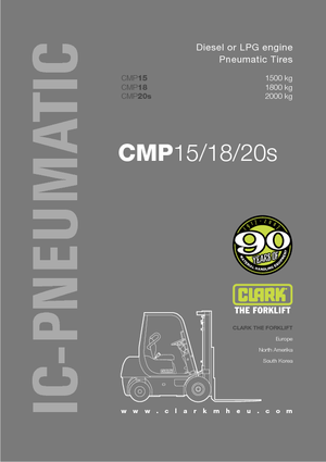 Čelní vysokozdvižné dieselové vozíky Clark CMP 18 D