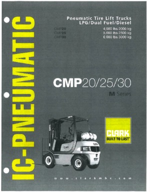 Čelní vysokozdvižné dieselové vozíky Clark CMP 30 D