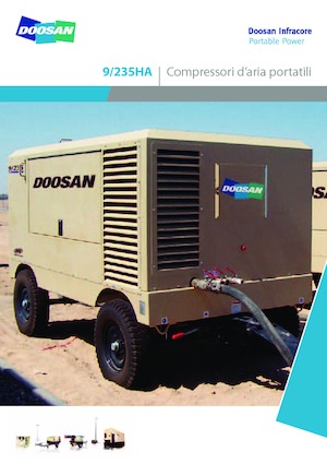 Přenosné vzduchové kompresory - dieslové, elektrické a benzínové Doosan 9/235 HA 