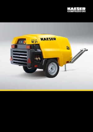 Přenosné vzduchové kompresory - dieslové, elektrické a benzínové Kaeser Mobilair M 27 PE G 6,5 kVA