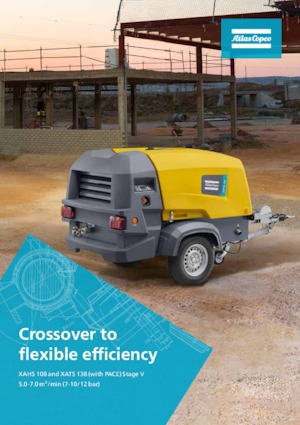 Přenosné vzduchové kompresory - dieslové, elektrické a benzínové Atlas Copco XAHS 108 Kd