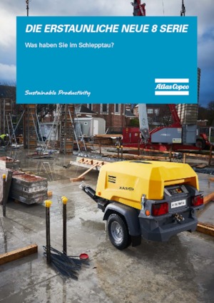 Přenosné vzduchové kompresory - dieslové, elektrické a benzínové Atlas Copco XAS 88 Kd