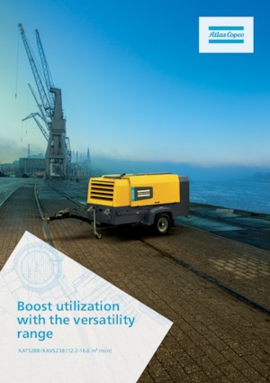 Přenosné vzduchové kompresory - dieslové, elektrické a benzínové Atlas Copco XAVS 238 Jd DPF