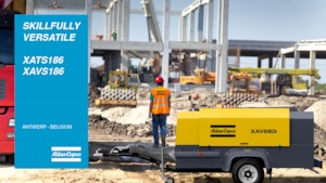 Přenosné vzduchové kompresory - dieslové, elektrické a benzínové Atlas Copco XAVS 186 Jd