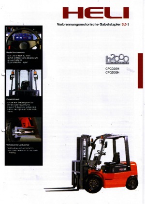 Čelní vysokozdvižné dieselové vozíky Heli CPCD 35 H