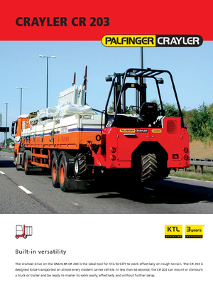 Závěsné dieselové vysokozdvižné vozíky Palfinger CR 203