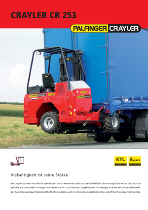 Závěsné dieselové vysokozdvižné vozíky Palfinger CR 253