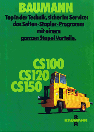 Dieselové vysokozdvižné vozíky s bočním ložením Baumann CS 100/16/35