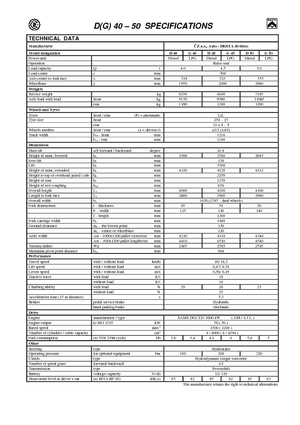 Čelní vysokozdvižné dieselové vozíky Desta D 40