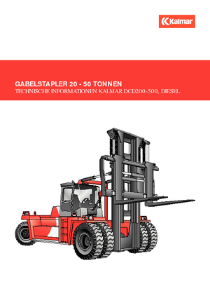 Čelní vysokozdvižné dieselové vozíky Kalmar DCD370-12