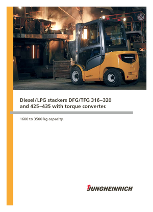 Čelní vysokozdvižné dieselové vozíky Jungheinrich DFG 320s