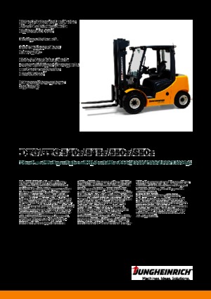 Čelní vysokozdvižné dieselové vozíky Jungheinrich DFG 550s