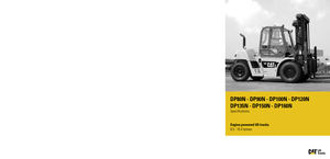 Čelní vysokozdvižné dieselové vozíky Caterpillar DP150N