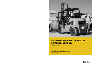 Čelní vysokozdvižné dieselové vozíky Caterpillar DP55N