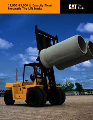 Čelní vysokozdvižné dieselové vozíky Caterpillar DP80