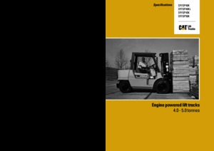 Čelní vysokozdvižné dieselové vozíky Caterpillar DP40K