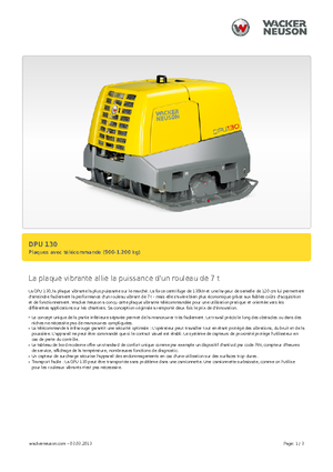 Reverzní vibrační desky Wacker Neuson DPU130Le
